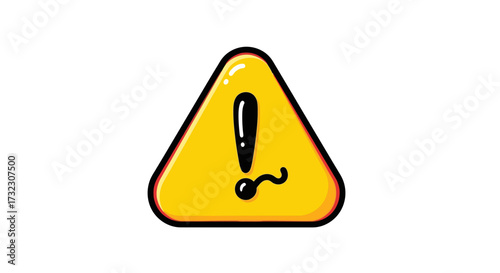 Warning sign with sperm illustration, representing fertility issues, on white backdrop