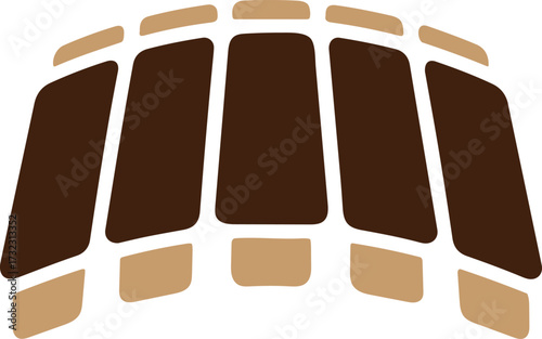 bbq rib rack silhouette vector, grilled rib bones food icon, smoked barbecue ribs illustration design
