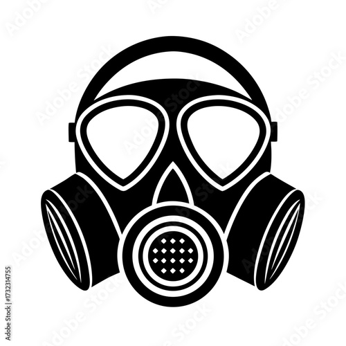 respirator industrial protection safety fill vector
