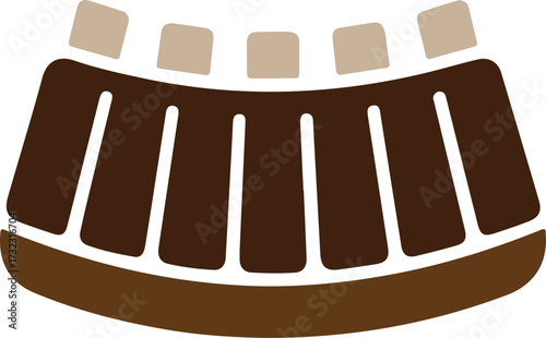 bbq rib rack silhouette vector, grilled rib bones food icon, smoked barbecue ribs illustration design