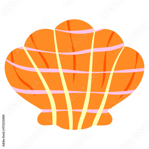 Orange Seashell Illustration
