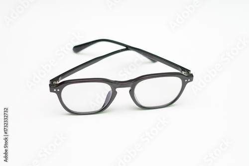 clear glasses minus glasses on a white background
