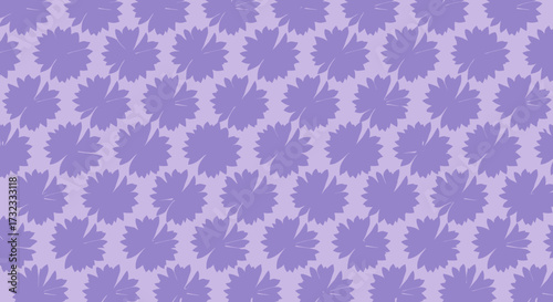 Light purple floral pattern of simplified cornflowers on light purple
