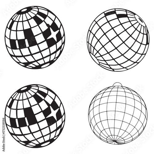 disco ball vector