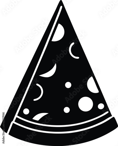 pizza slice graphic silhouette vector