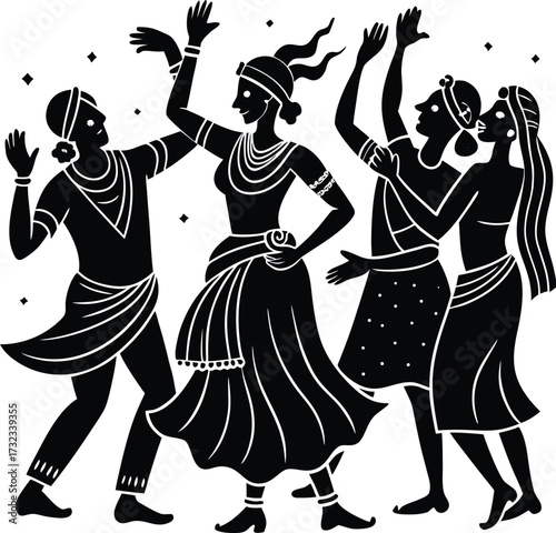 Abstract digital art swirls of neon light particles on dark canvas isolated on transparent background