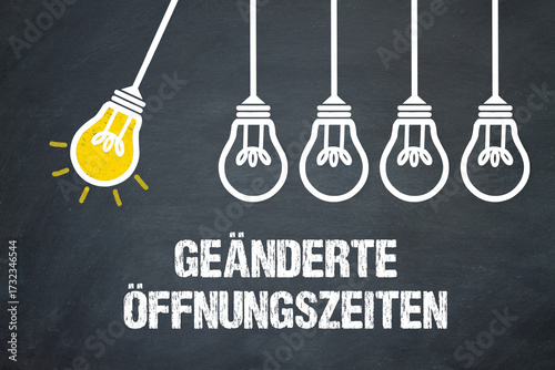 Geänderte Öffnungszeiten	
