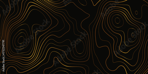 Topographic map background with geographic grid for hiking and mountain sport. luxury topographic wavy pattern and geographic grid map design. paper texture Imitation of a geographical map shade.