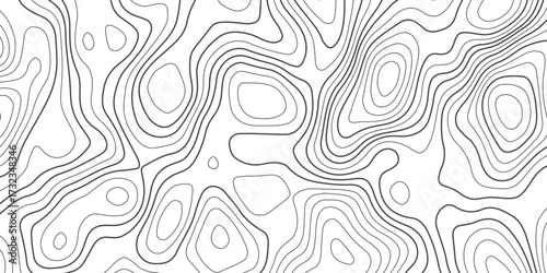 Topographic map background with geographic grid for hiking and mountain sport. luxury topographic wavy pattern and geographic grid map design. paper texture Imitation of a geographical map shade.