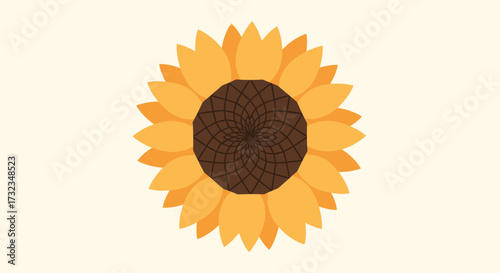 Graphic sunflower