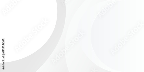 abstract white gradient color background with curve and swirl lines decoration