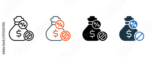 Exemption multiple icon style vector illustration