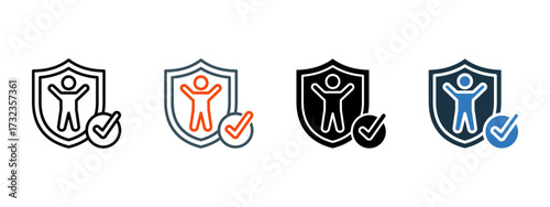 Life Insurance multiple icon style vector illustration