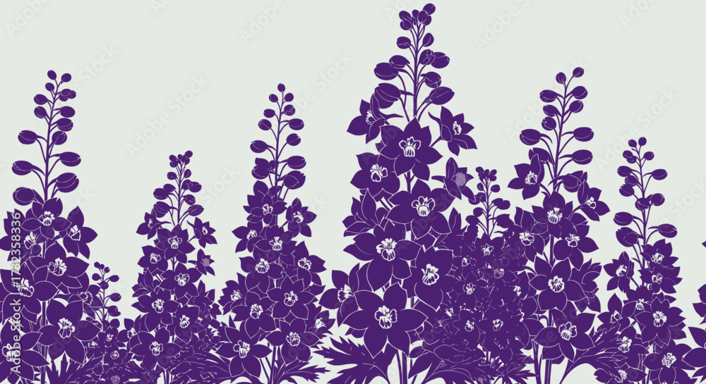 Naklejka premium Purple blossoms