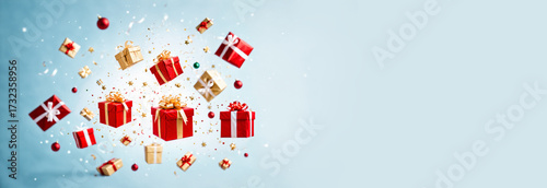 christmas and new year floa...