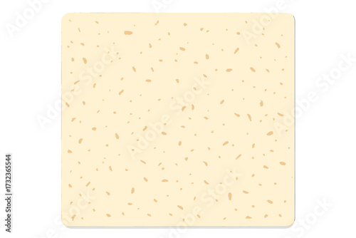 Light beige rice paper texture. Washi eggshell background with grains and speckles. Ecru recycled handmade craft material backdrop. Natural organic minimalist vector illustration.