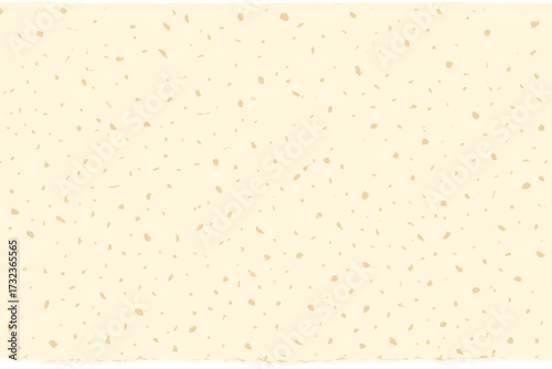 Light beige rice paper texture. Washi eggshell background with grains and speckles. Ecru recycled handmade craft paper material backdrop. Seamless abstract pattern vector.