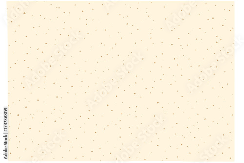 Light cream speckled paper texture background. Vintage ecru grain surface with dots and flecks. Natural recycled craft paper wallpaper. Grunge abstract pattern for design.