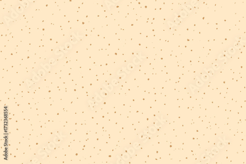Cream grain paper texture vector background. Vintage ecru speckled abstract pattern. Light rustic craft recycled cardboard surface. Seamless repeating wallpaper with flecks. Natural grunge backdrop.