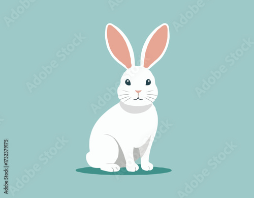 White easter rabbit