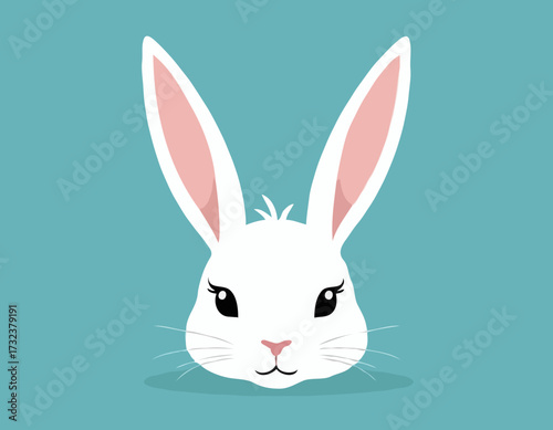 White easter rabbit