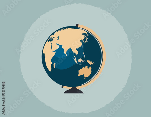 Earth globe model