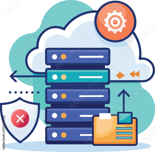 Secure Cloud Server Hosting and Protected Online Data Storage Management Service