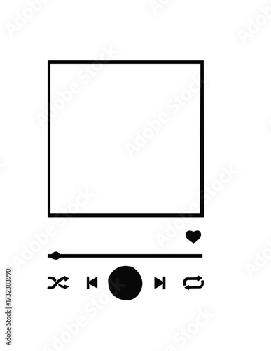 mp3 player isolated on white background