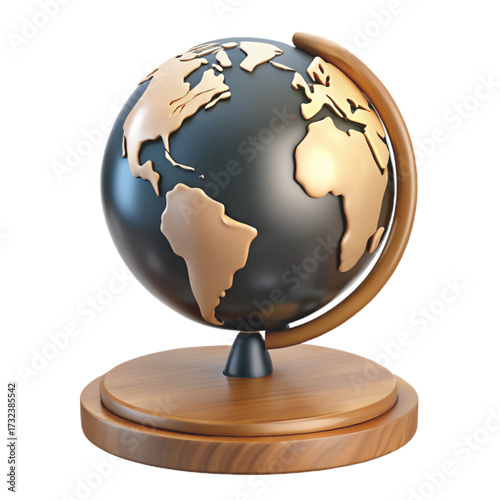 globe isolated on white background