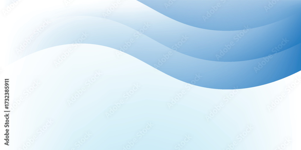 Obraz premium Abstract blue background wave with gradation. modern concept.