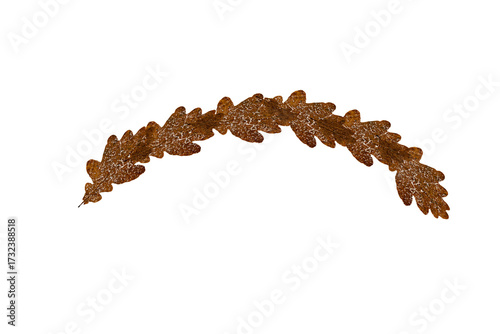 Christmas leaves decoration