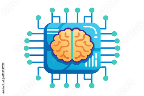 AI chip, artificial intelligence, microchip, processor, semiconductor, circuit board, neural network, machine learning, deep learning, digital brain, computer hardware, central processing unit, mother