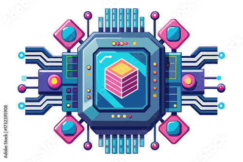 AI chip, artificial intelligence, microchip, processor, semiconductor, circuit board, neural network, machine learning, deep learning, digital brain, computer hardware, central processing unit, mother