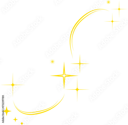 Vector Illustration of Sparkles Star