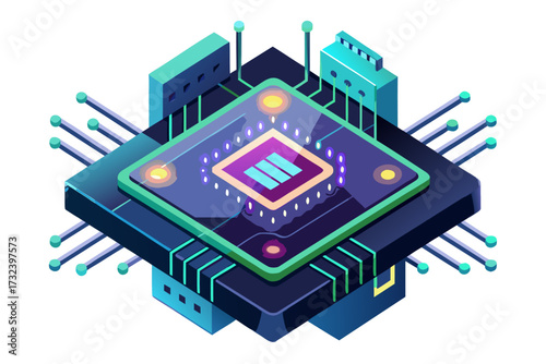 AI chip, artificial intelligence, microchip, processor, semiconductor, circuit board, neural network, machine learning, deep learning, digital brain, computer hardware, central processing unit, mother