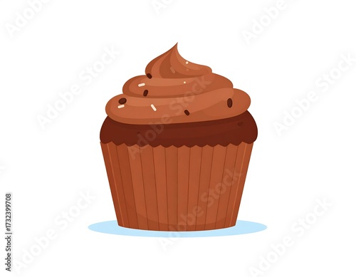 Chocolate cupcake illustration (1)