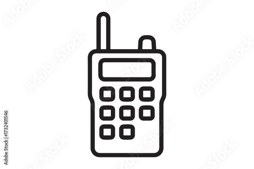 Walkie talkie outline icon communication