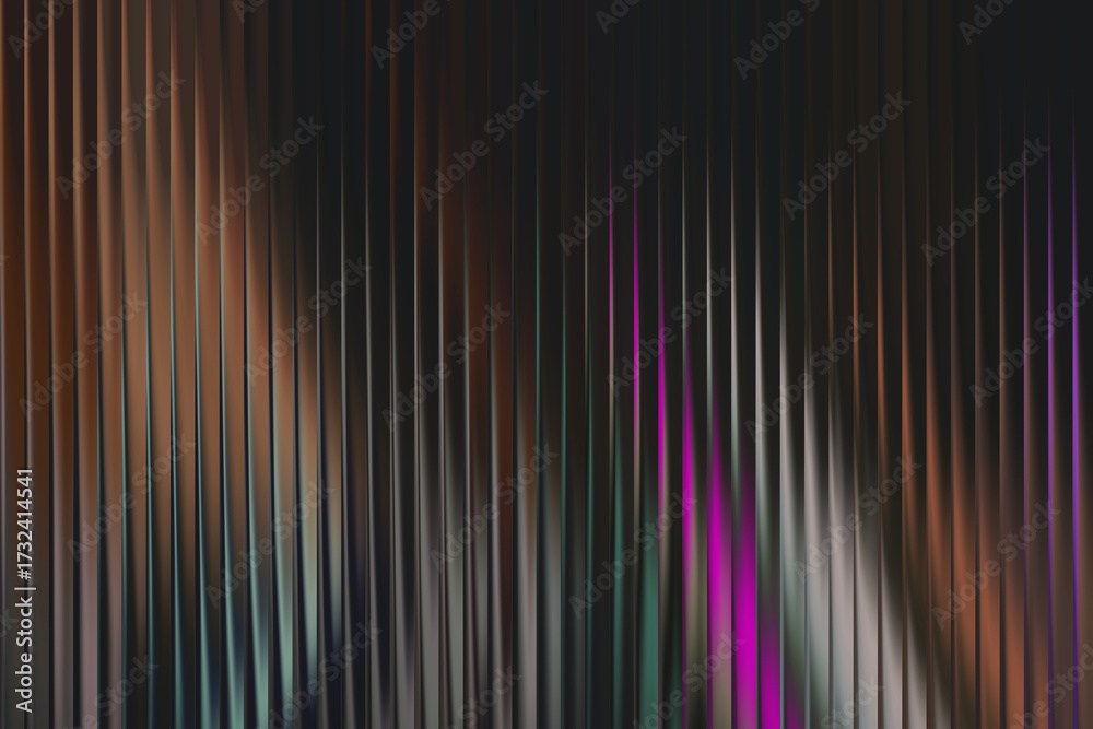 Fototapeta premium Colorful Dark Ribbed Gradient Neon Abstract Texture