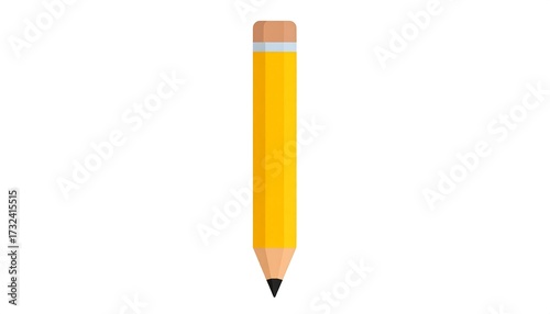 Simple yellow pencil illustration