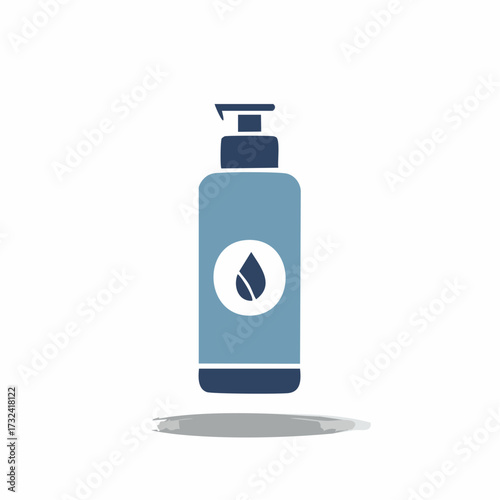 Hand sanitizer bottle icon design for health and hygiene