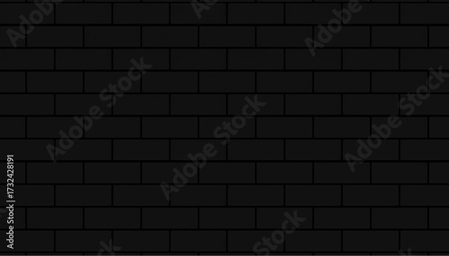 Dark industrial charcoal brickwork background showcasing a moody and elegant urban architectural pattern