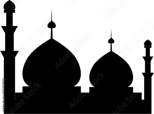 mosque at night