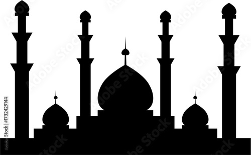 taj mahal silhouette