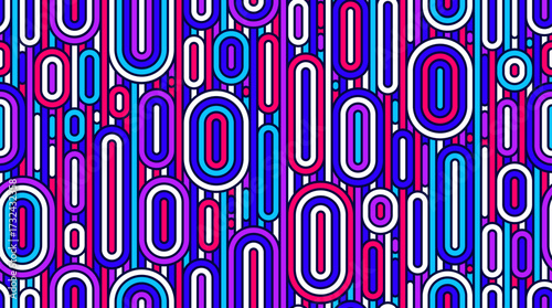 Rainbow lines seamless pattern, colorful linear geometric vector abstract background, multicolored positive endless tiling wallpaper.