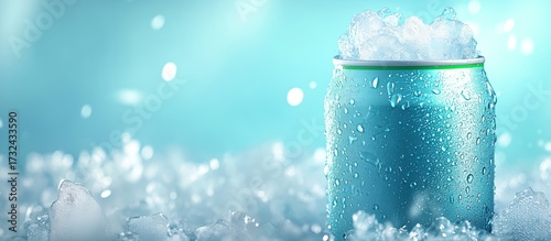 A close-up view of a can of soda and beer. Generative AI