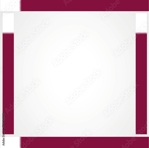 Qatar National Day Celebration Doha Skyline with Qatari Flag
