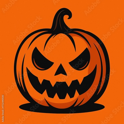 halloween pumpkin isolated on white background