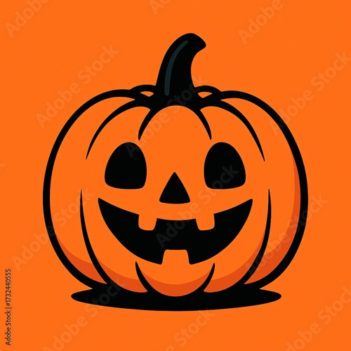 halloween pumpkin isolated on white
