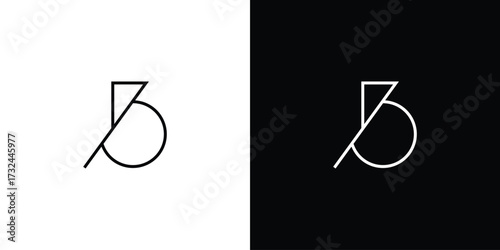 Simple and unique B logo design