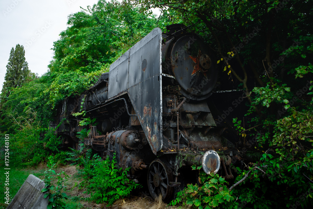 Fototapeta premium old steam locomotive